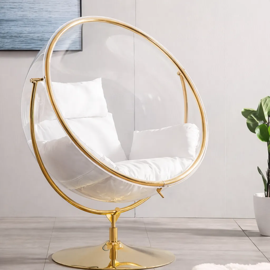 Modern bubble chair in elegant decor.webp