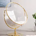 Modern bubble chair in elegant decor.webp