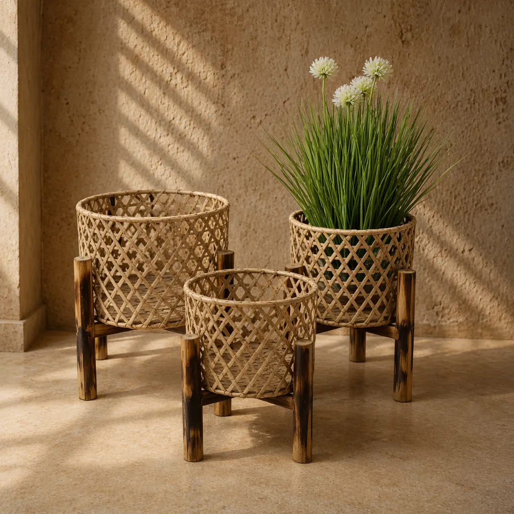Cozy wicker baskets in warm light.webp