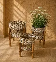 Boho natural decor in sunlight.webp