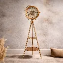 Elegant steampunk gear clock display.webp