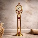 Victorian pendulum clock with elegant design.webp