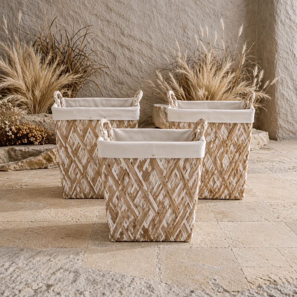 Rustic woven baskets with natural textures.webp