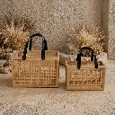 Natural woven baskets in calm setting.webp