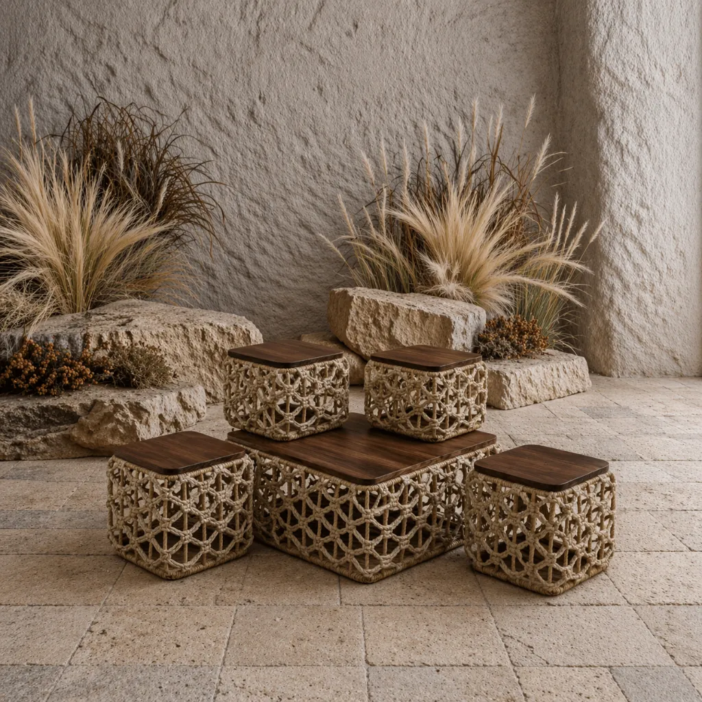 Earthy woven textures and natural light.webp