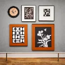Geometric and monochrome art gallery.webp