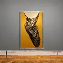 Abstract drapery in modern gallery setting.webp