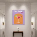 Modern gallery with daiquiri poster.webp