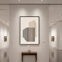 Minimalist art in a modern gallery.webp