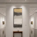 Quiet gallery with abstract artwork.webp
