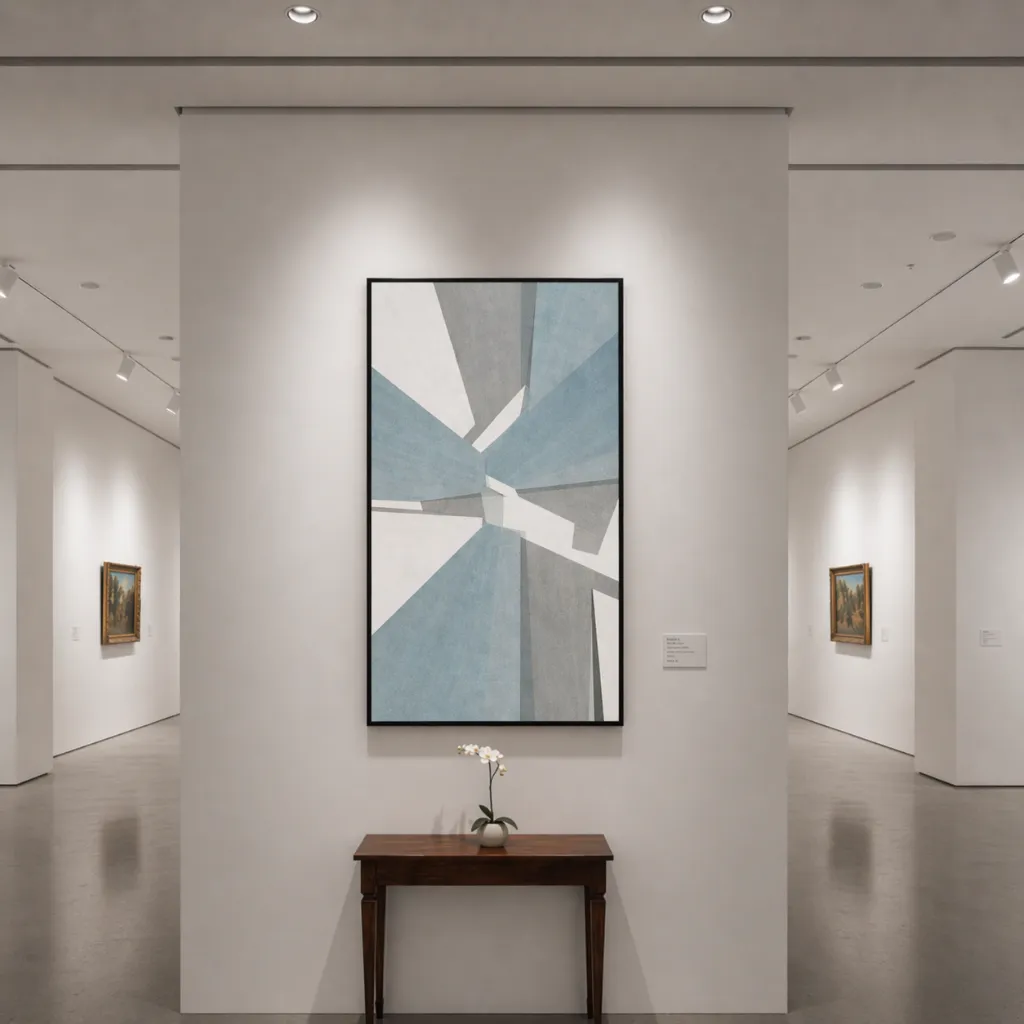 Minimalist art gallery with abstract painting (3).webp