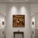 Minimalist art gallery with abstract painting (2).webp
