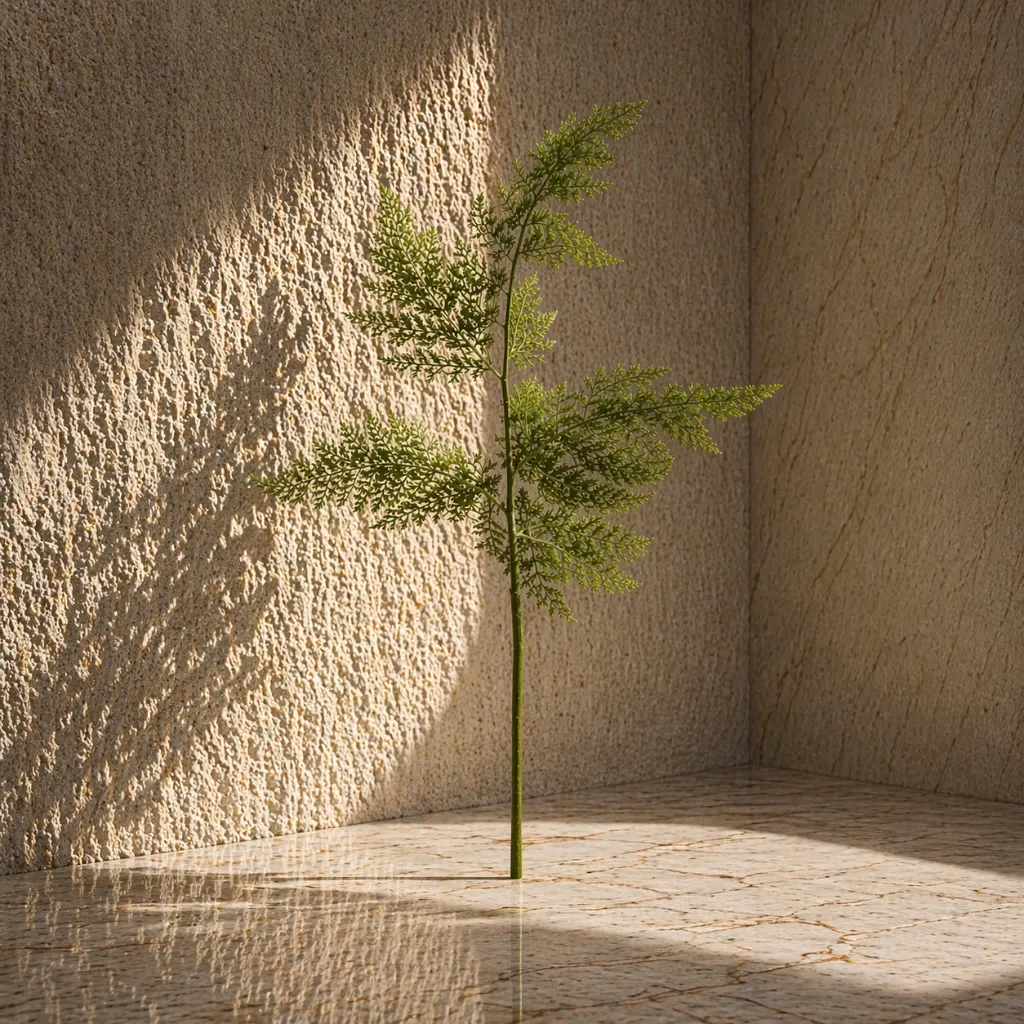 Delicate fern in warm light.webp