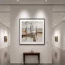 Minimalist art gallery with serene artwork.webp