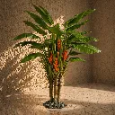 Tropical plant elegance in sunlight.webp
