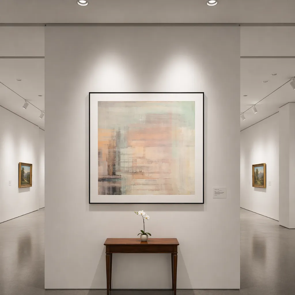 Minimalist art gallery with abstract painting (4).webp