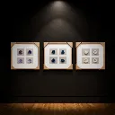 Geodes in minimalist gallery display.webp