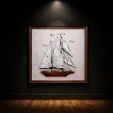 Nautical art in dim light.webp