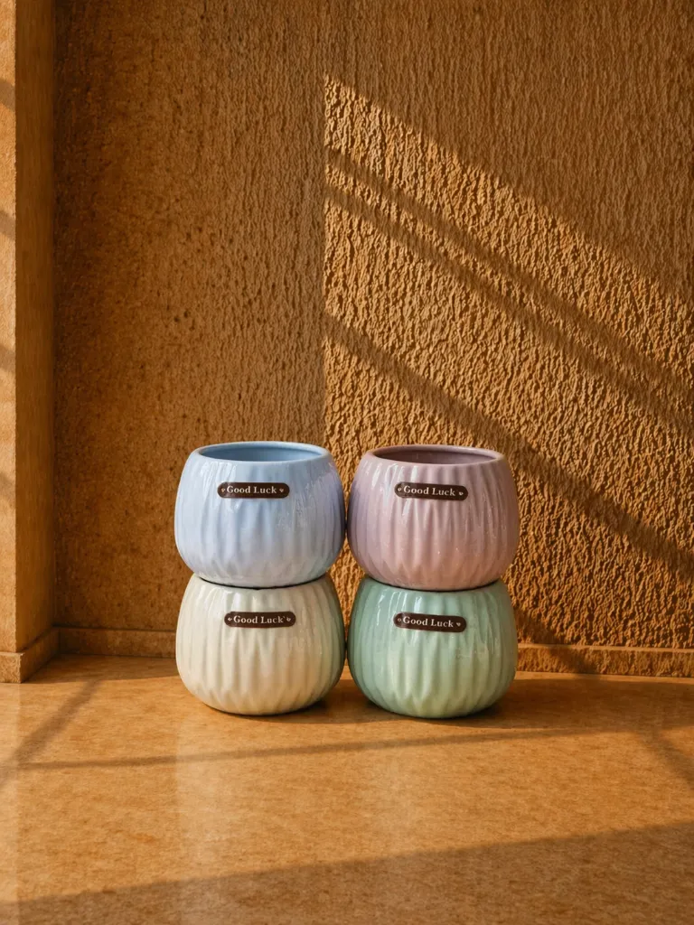 Good luck planters in golden light.webp