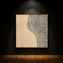 Minimalist art in spotlight.webp