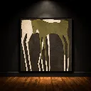 Minimalist abstract animals in gallery light.webp