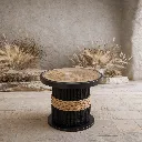 Boho stone and rope table scene.webp