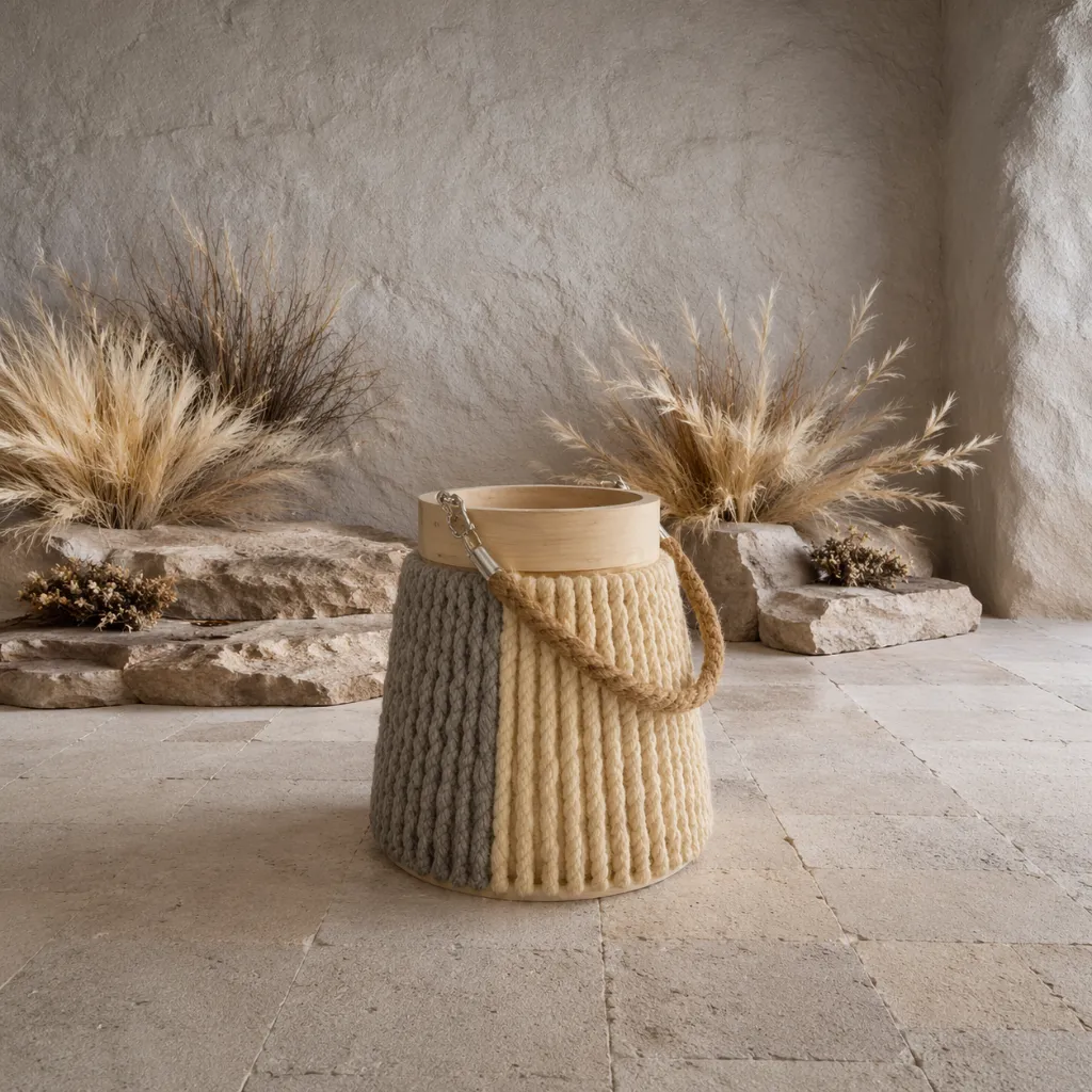 Boho minimalist with earthy textures.webp