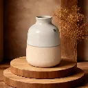Ceramic jug on wooden platforms.webp