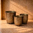 Aged Metal Planters.webp