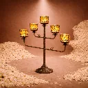 Vintage Gold Candelabra Stand.webp