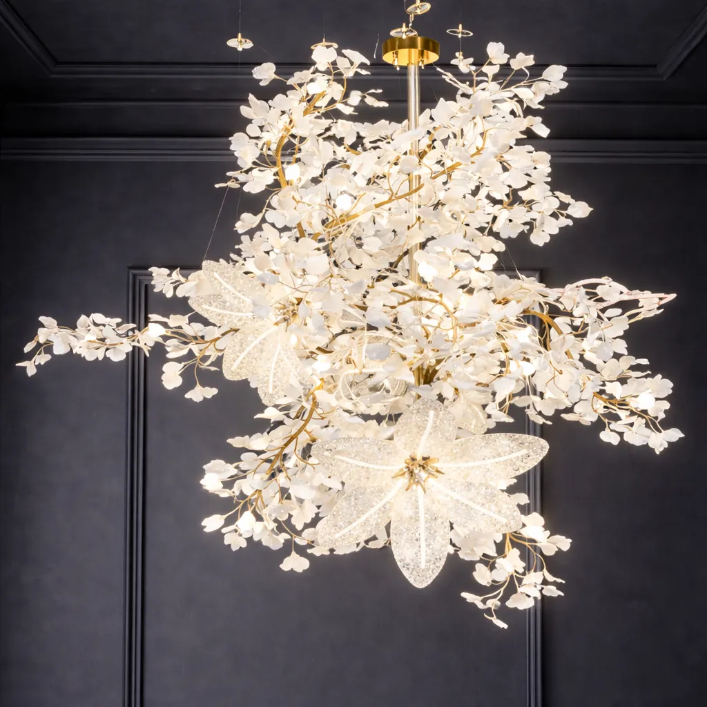 Golden Bloom Chandelier.webp