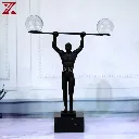 European-Cast-Iron-Weightlifting-K9-Crystal-Ball-Sport-Decoration-Marble-Panels-Black-Metal-Wrought-Home-Decor-Figure.webp