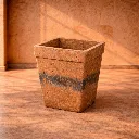 EarthTone Textured Square Planter.webp