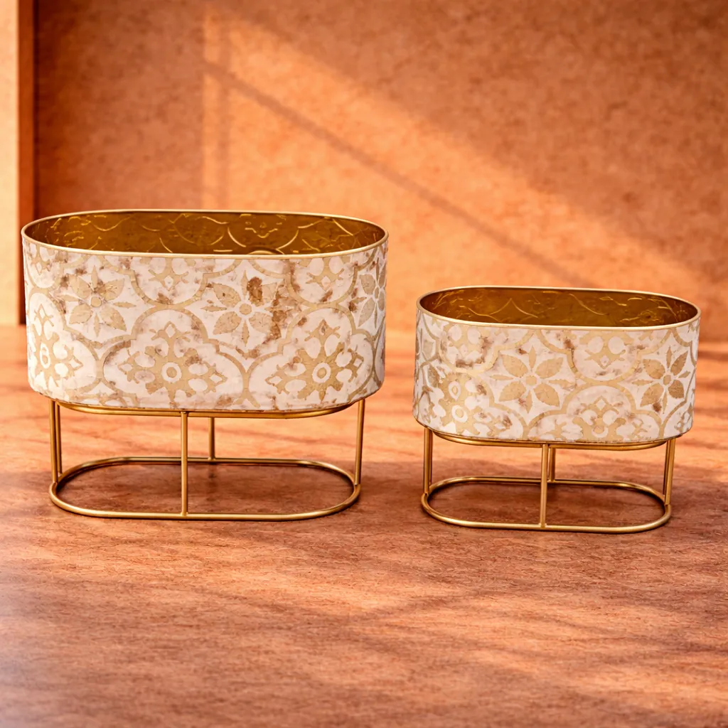 Moroccan Gold Planter Set.webp