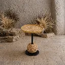 Cane Top Pedestal Accent Table.webp