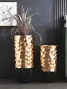 luxury gold and black floor vases.webp