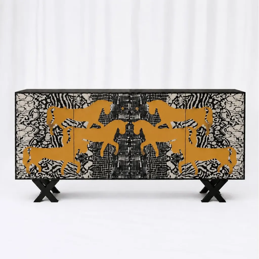 Gilded Stallion Cabinet
