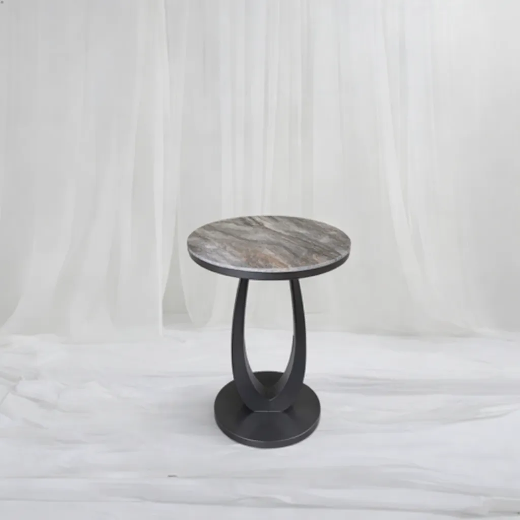 [tab-171] Carrara Halo Side Table