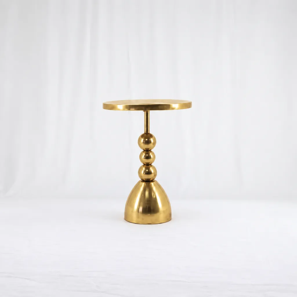 [tab-180] Gold Side Table