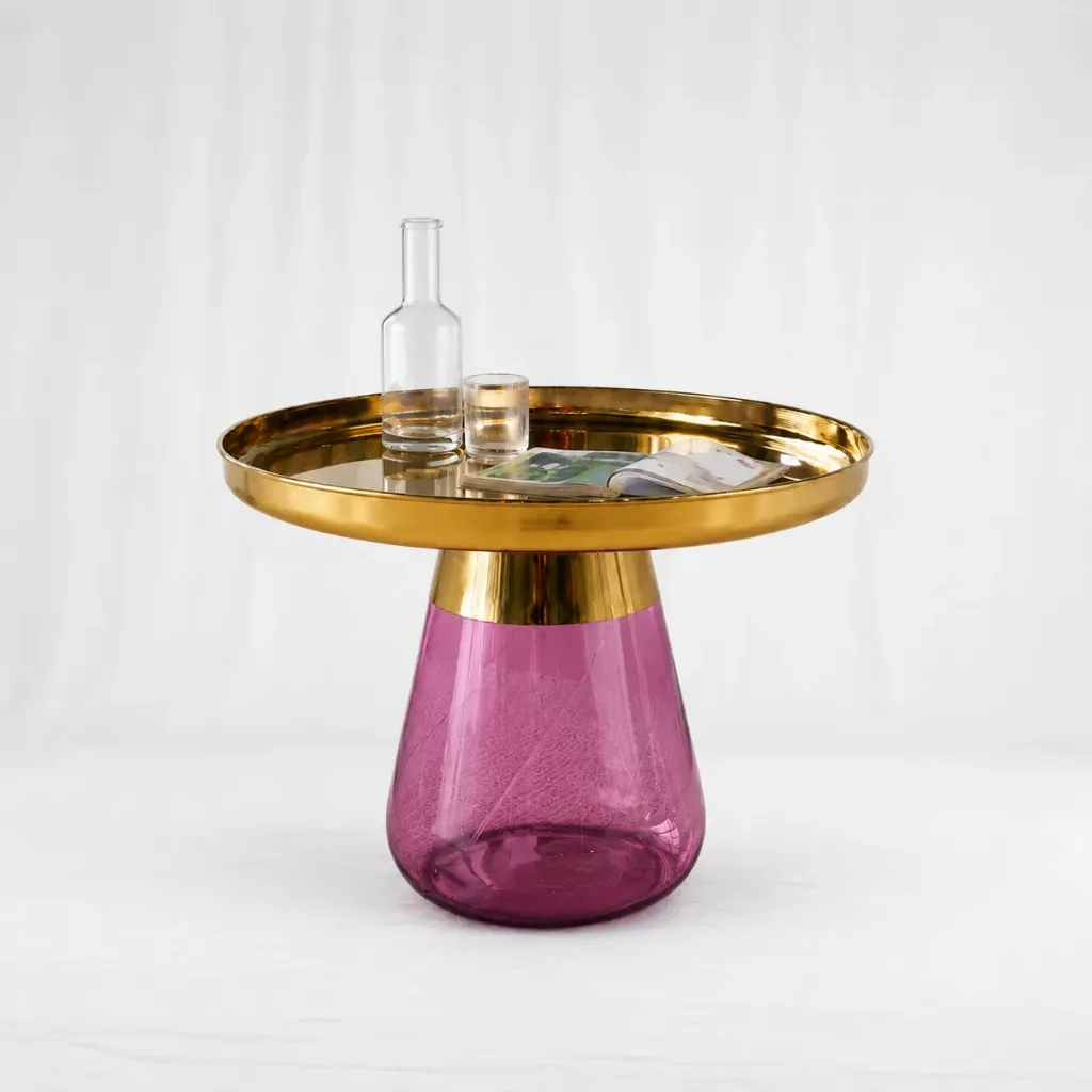 [tab-190] Modern Pedestal Side Table