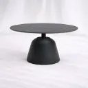Noir Axis Pedestal Table