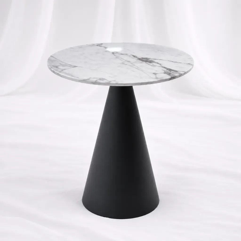 [tab-197] Obsidian Carrara Bistro Table