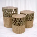 Atlas Cane Pedestal Trio