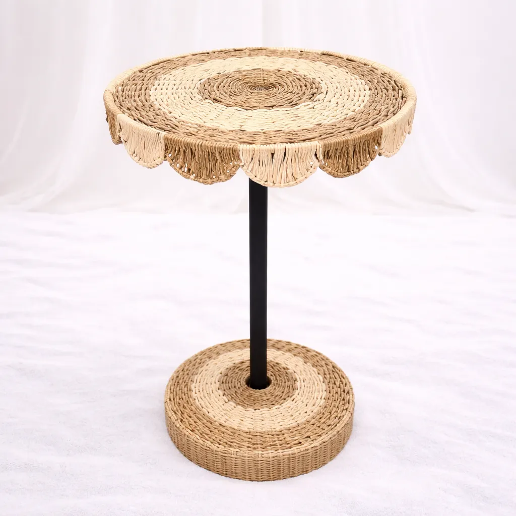 [RT-260] Ibiza Fringe Pedestal Table