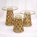 Monaco Glass Accent Trio