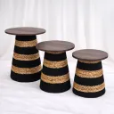Noir Trio Pedestal Set