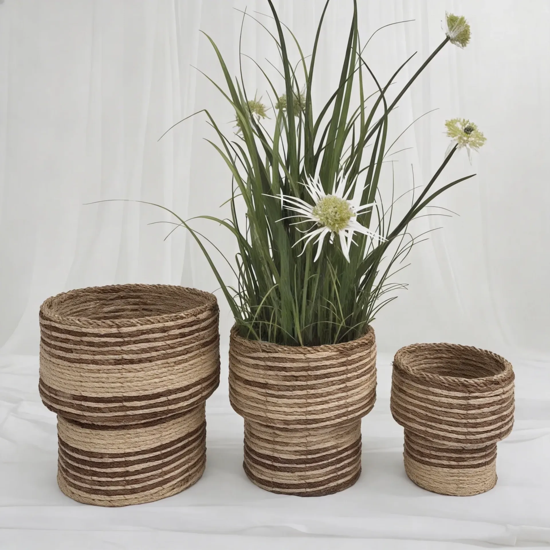 Oasis Ribbed Luxe Planters