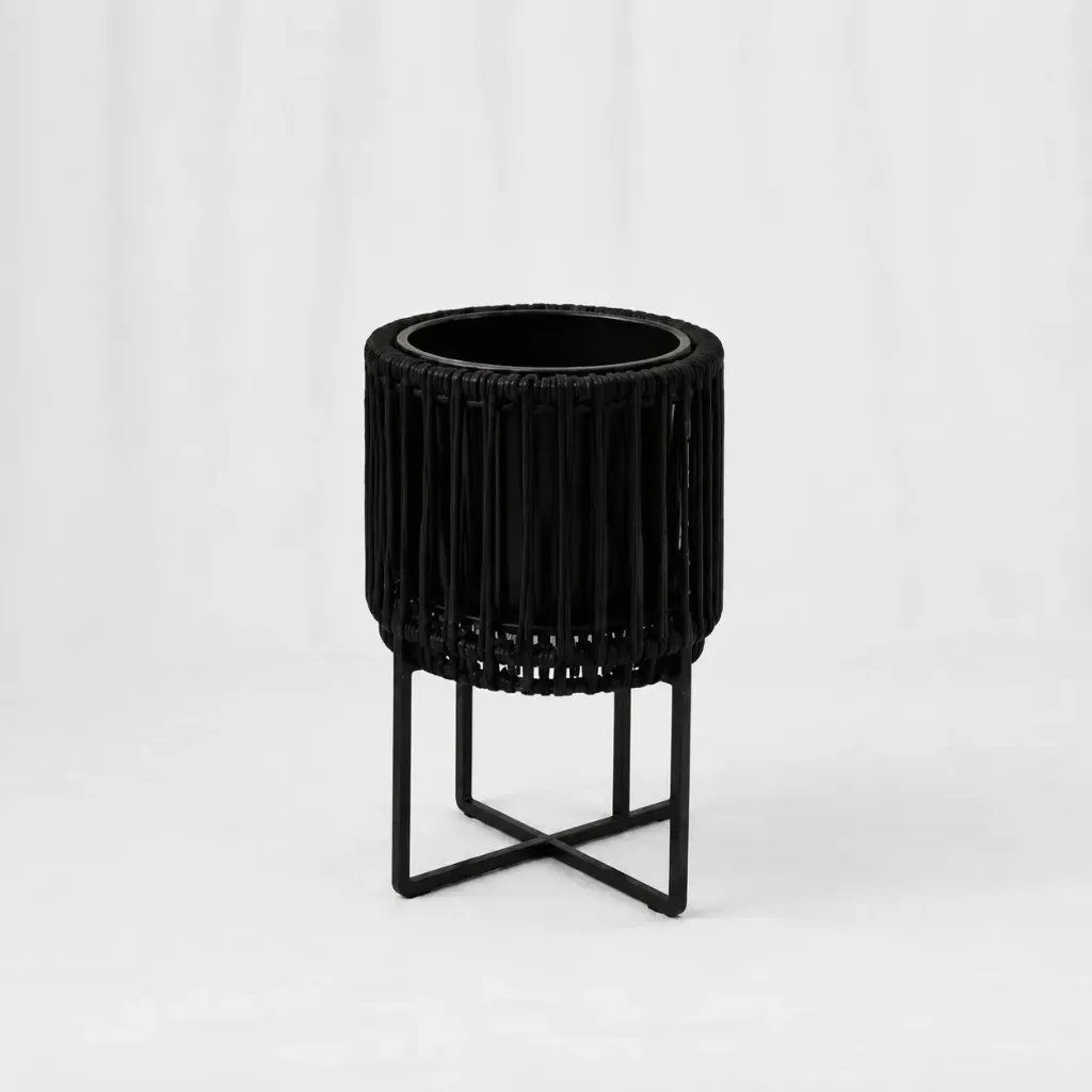 [RVP-318-S] Obsidian Planter Stand Set (S: 21*28)