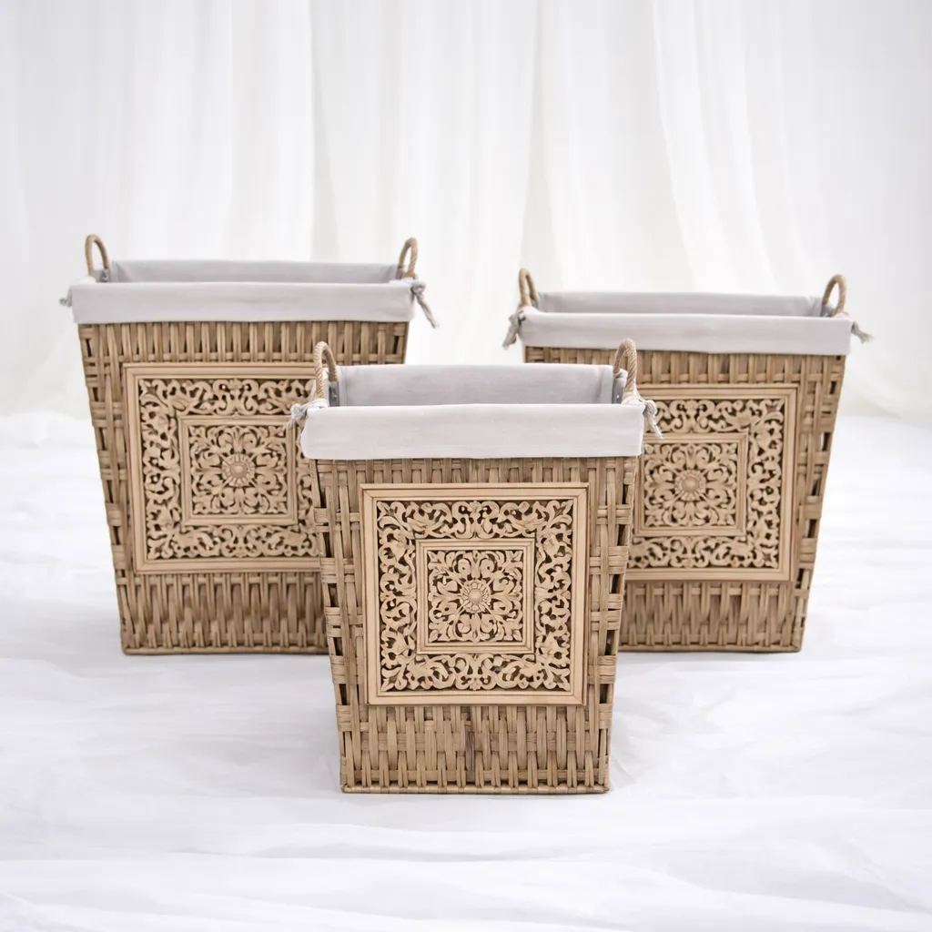 [RB-353] Heritage Laundry Basket Set