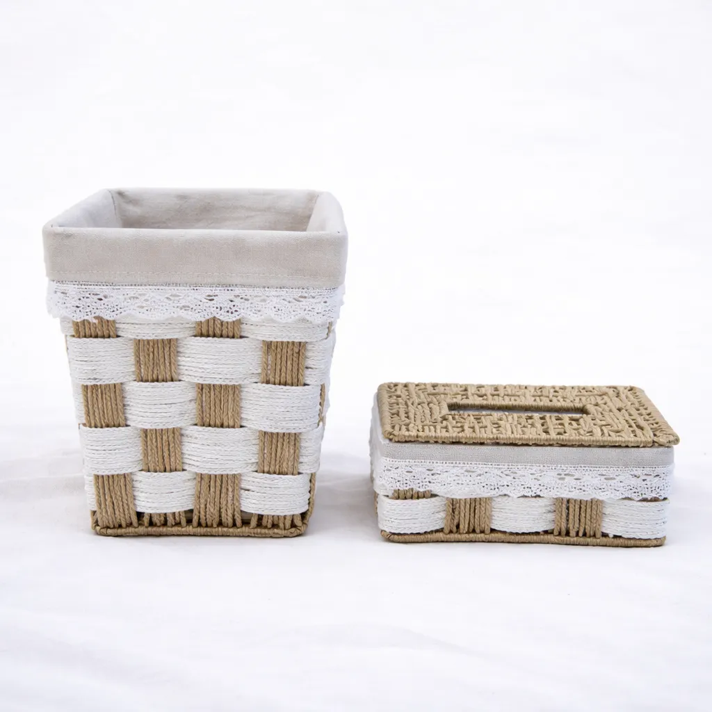 Ivory Check Storage Set
